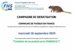 Campagne de dératisation du 18 septembre 2024