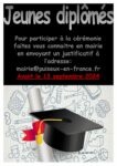 Jeunes diplômés: inscrivez vous pour être invités à la prochaine cérémonie